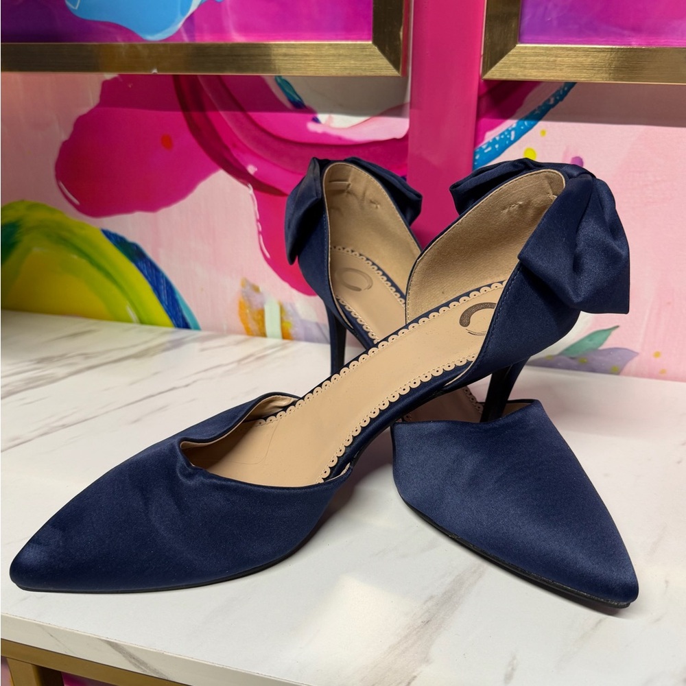 Elegant Navy Blue Women's Shoes